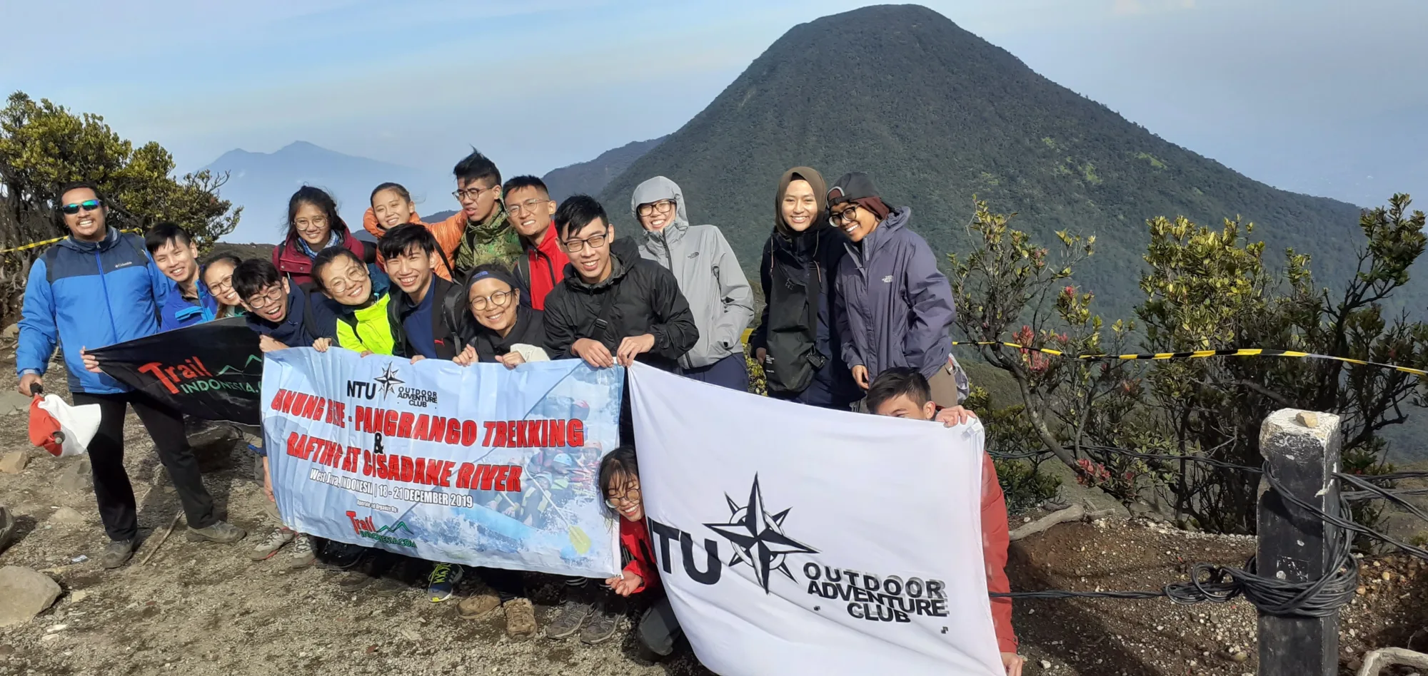 Trekking to Mount Gede